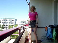 Sandralein33 Sm,oking Blondie Shoolgirl Posing
